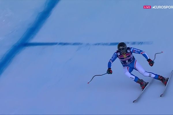 Cyprien Sarrazin dompte pour la 2ème fois la mythique piste de Kilsbühel lors de la coupe du monde de ski alpin en Autriche