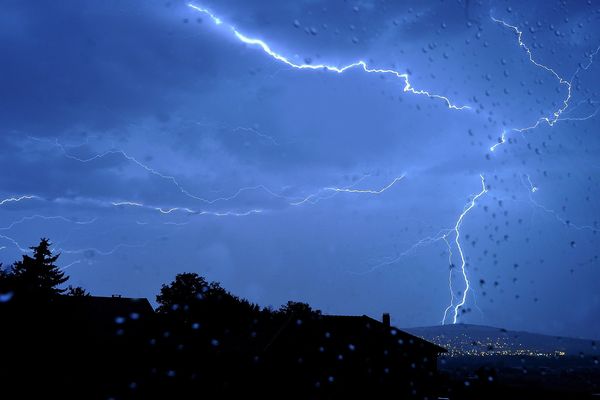 Orage sur Clermont-Ferrand en août 2014