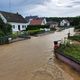 Inondation dans les rues de Durmenach (68), le 26 juin 2024