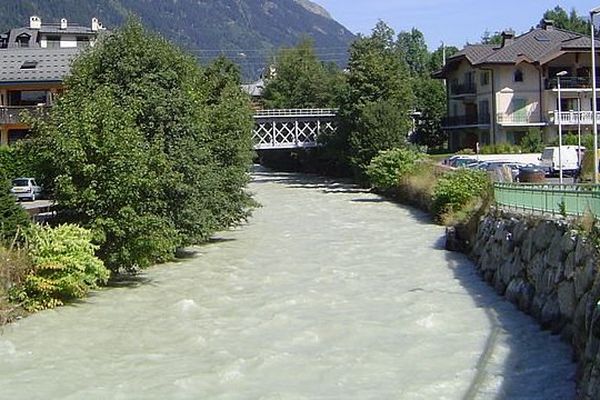 L'Arve à l'entrée de Chamonix - Illustration 