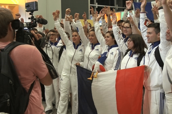 L'Equipe de France au Brésil.