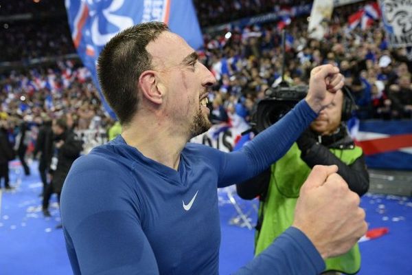 Franck Ribéry, après la victoire face à l'Ukraine (3-0), le 19 novembre 2013 au Stade de France