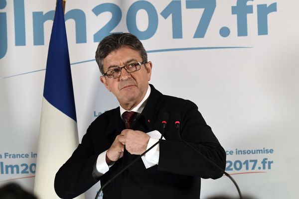 Jean-Luc Mélenchon, le 23 avril 2017.