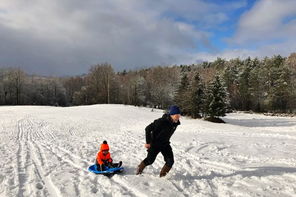 Correze La Neige Donne Le Sourire