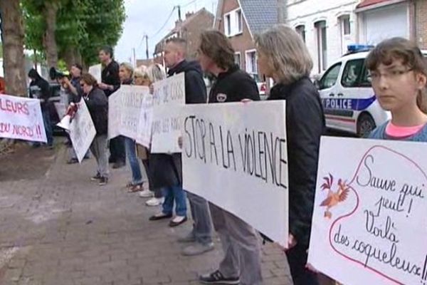 Les manifestants dénoncent "la honte du Nord".