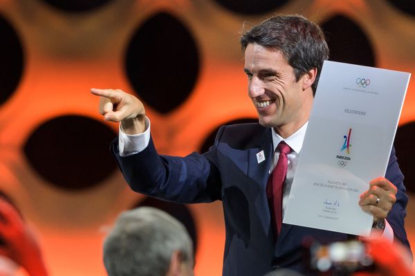 Le champion olympique Tony Estanguet, co-président du comité de candidature Paris 2024.