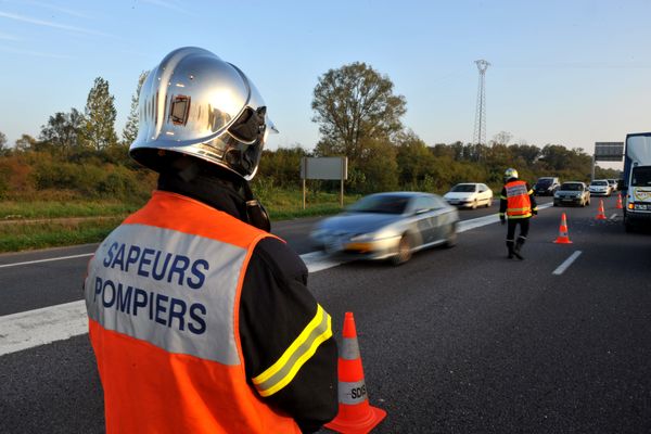 Illustration accident sur l'autoroute A69.