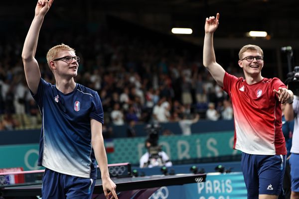 À 17 et 20 ans, Félix et Alexis Lebrun ont glané la médaille de bronze de tennis de table par équipe aux Jeux de Paris.