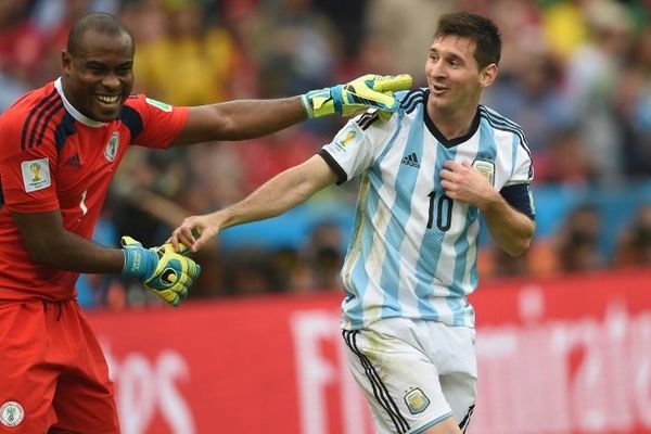 Enyeama et Messi lors de Nigeria/Argentine ce mercredi soir. 