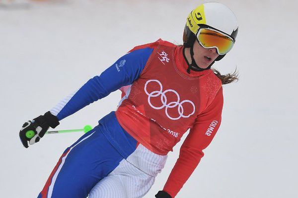 Alizée Baron, en février 2018, aux JO de Pyongchang