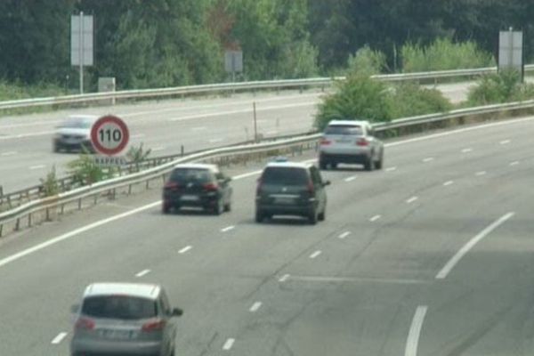 Limitation à 110 km/h sur l'autoroute A8