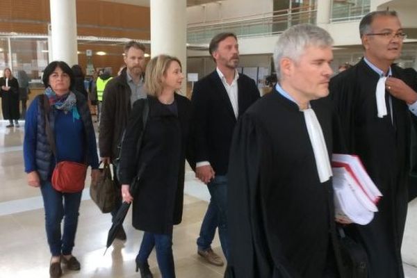 Stéphanie Jannin à son arrivée au tribunal correctionnel de Montpellier.