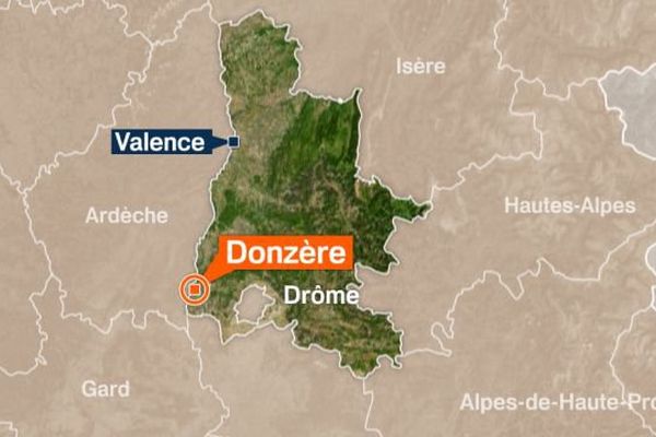 L'accident s'est produit sur la Nationale 7 à Donzère, au niveau du rond-point avec la RD 541.