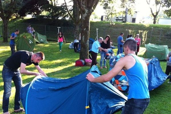 Sans solution d’hébergement ils trouvent des places au camping municipal de Bourg en Bresse