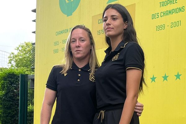 JuIie Rabanne et Manon Uffren, joueuses du FC Nantes, espèrent que les supporters seront au rendez-vous dès le début de la saison de Première Ligue.