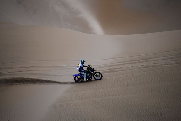 Le pilote nordiste Adrien Van Beveren, sur le Dakar 2019 au Pérou (photo du 13 janvier).