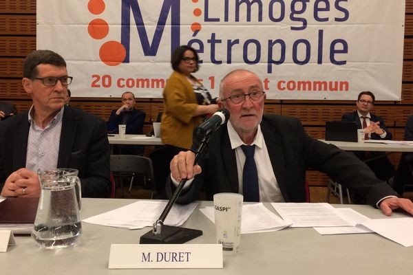 Jean-Paul Duret, nouveau président de Limoges Métropole, élu le 1er mars 2019