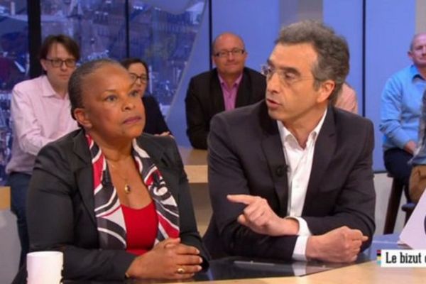 Christiane Taubira et Dominique Reynié