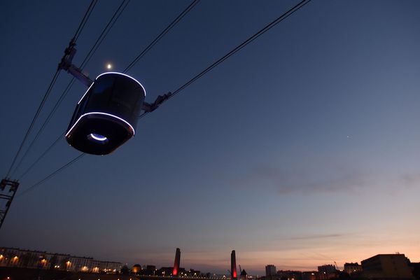 Téléphérique de Brest, le 9 janvier 2017.