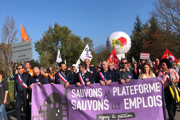 Plusieurs centaines de personnes ont manifesté ce mercredi.