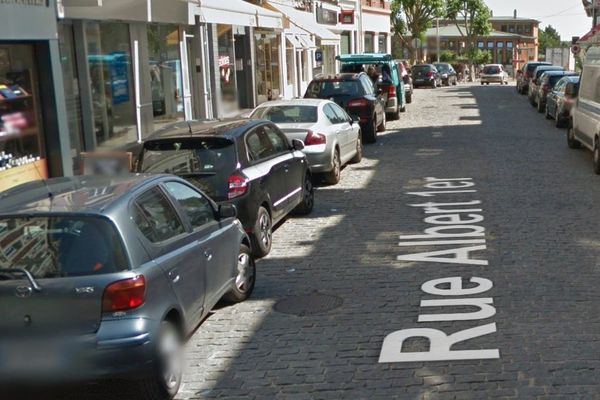 Vue de la rue Albert-1er sur Google street view