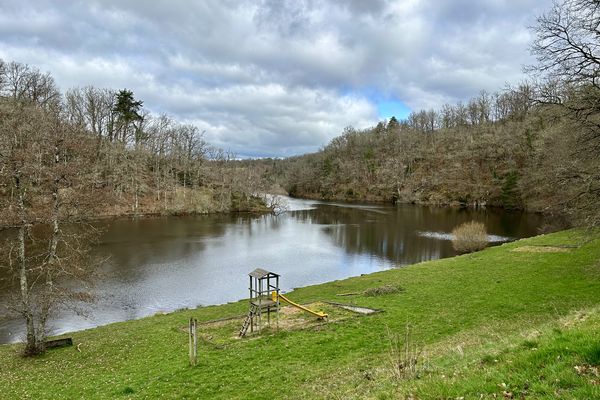 Les réserves d'eau se sont remplis en Creuse, le 18 mars 2024, en Creuse.