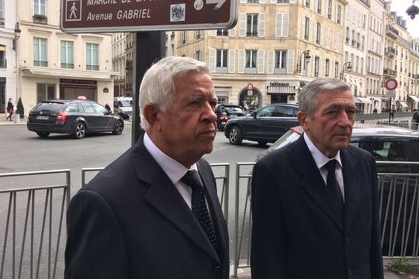 Les frères Paoli à leur sortie de l’Élysée ce vendredi 11 octobre. 