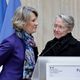 Au lendemain de sa nouvelle nomination, Elisabeth Borne a effectué la passation de pouvoir avec sa prédécesseuse Anne Genetet, mardi 24 décembre 2024.