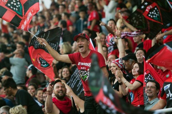 La joie des supporters toulonnais à Twickenham.