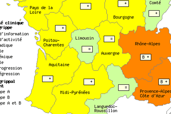 Situation de la grippe en France la semaine dernière (semaine 50)