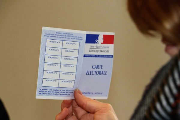 Une carte électorale lors des élections municipales de 2020. 