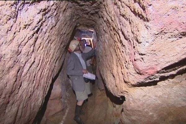 La galerie de la mine en grès à Giromagny