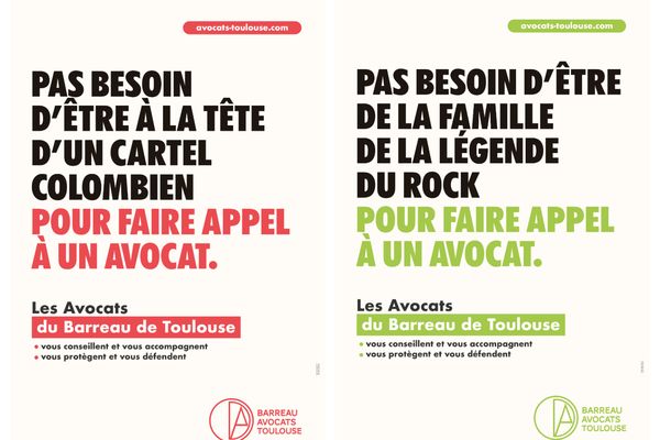 Les avocats du Barreau de Toulouse (Haute-Garonne)  ont lancé leur première campagne publicitaire, lundi 9 septembre 2024.