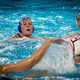 Aurélie Battu avec l'équipe de France de Water Polo face aux américaines lors des JO de Paris 2024