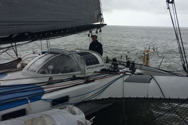 Le Royannais, Franck Sainte Marie participe à sa première Route du Rhum.