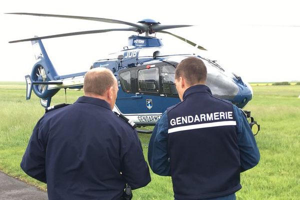 Pour surveiller le Teknival 2018 à Marigny, dans la Marne, la gendarmerie a sorti l'hélicoptère