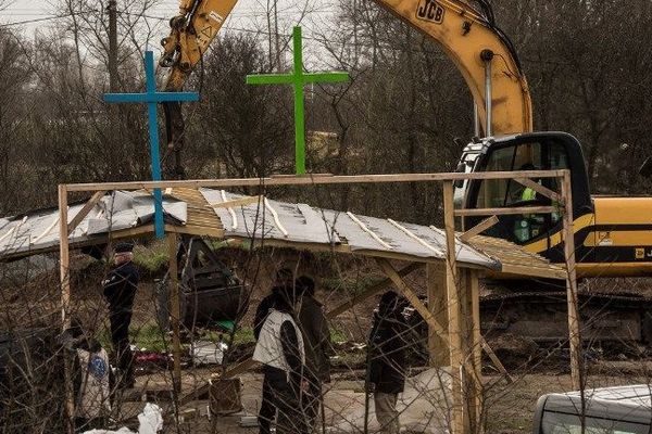 Le démontage de l'église évangélique