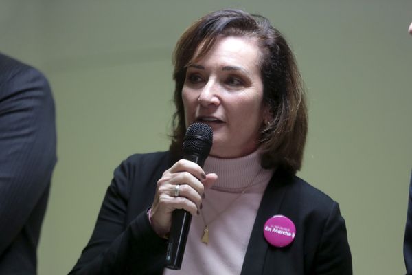 Corinne Versini à la cérémonie des voeux 2018 de La République En Marche 13. 