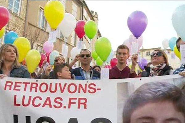 Un lâcher de ballon était organisé pour la recherche de Lucas samedi à Bagnols-sur-Cèze