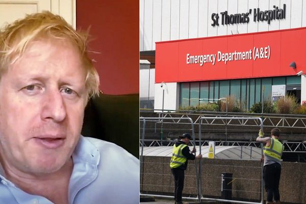 Boris Johnson en soins intensifs à l'hôpital Saint Thomas de Londres.