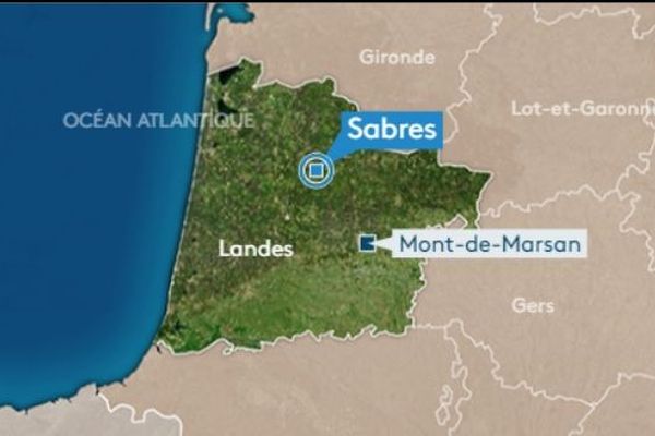 L'incendie s'est produit dans une exploitation de Sabres, dans les Landes. 