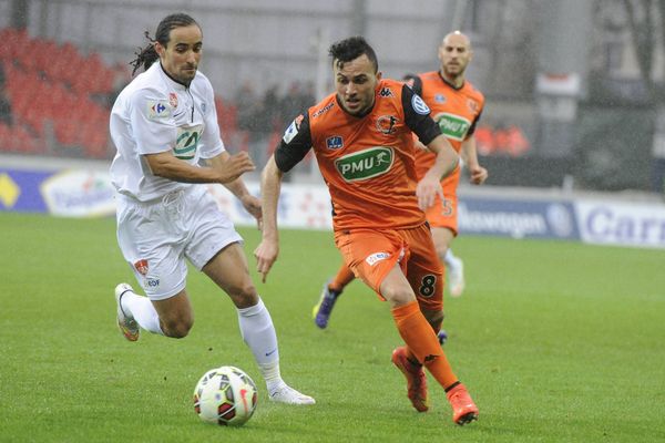 Lors de la rencontre entre Laval et Brest le 03 janvier 2015 en coupe de France