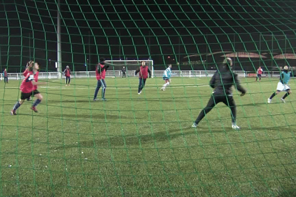 Les joueuses du GF 38 à l'entraînement. 