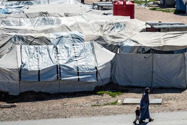 Dans un camp de prisonniers jihadistes à Roj (Syrie), le 28 mars 2022. Photo d'illustration.