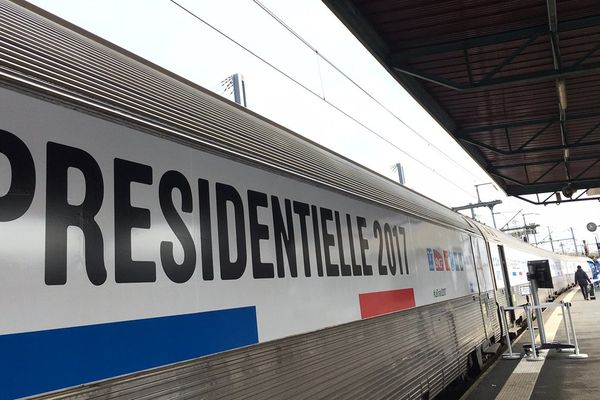 Le "train de la présidentielle" est en gare de Caen ce lundi 13 mars