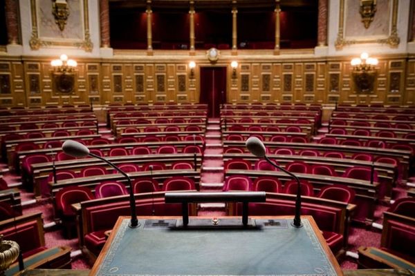 L'hémicycle du Sénat.