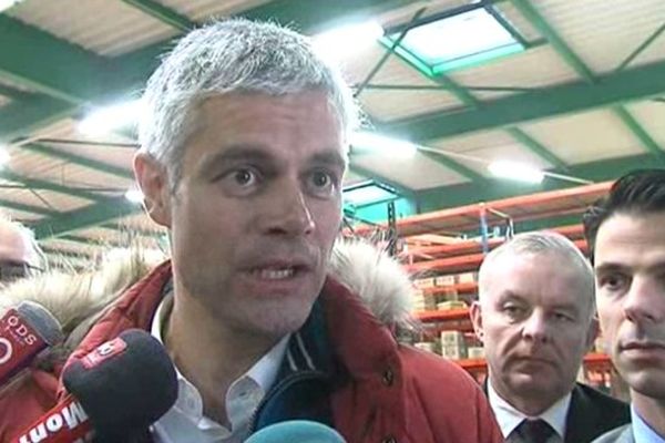 Laurent Wauquiez en déplacement en Haute-Savoie