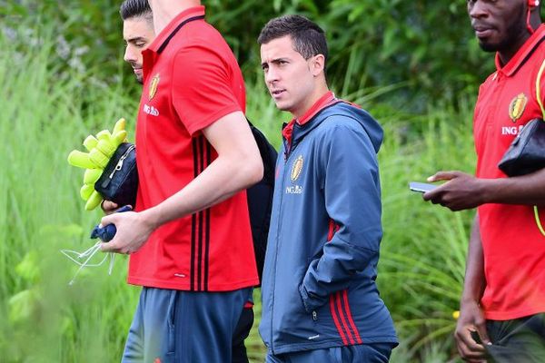 Eden Hazard n'était pas l'entraînement ce mardi matin avec ses équipiers.