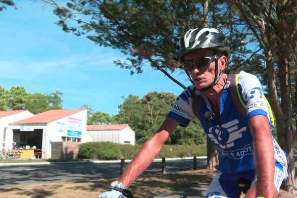 René Legret lors de son passage à la Palmyre en Charente-Maritime