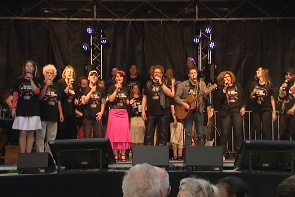 Le collectif "Les voix de la liberté" samedi soir à Mittelhausbergen